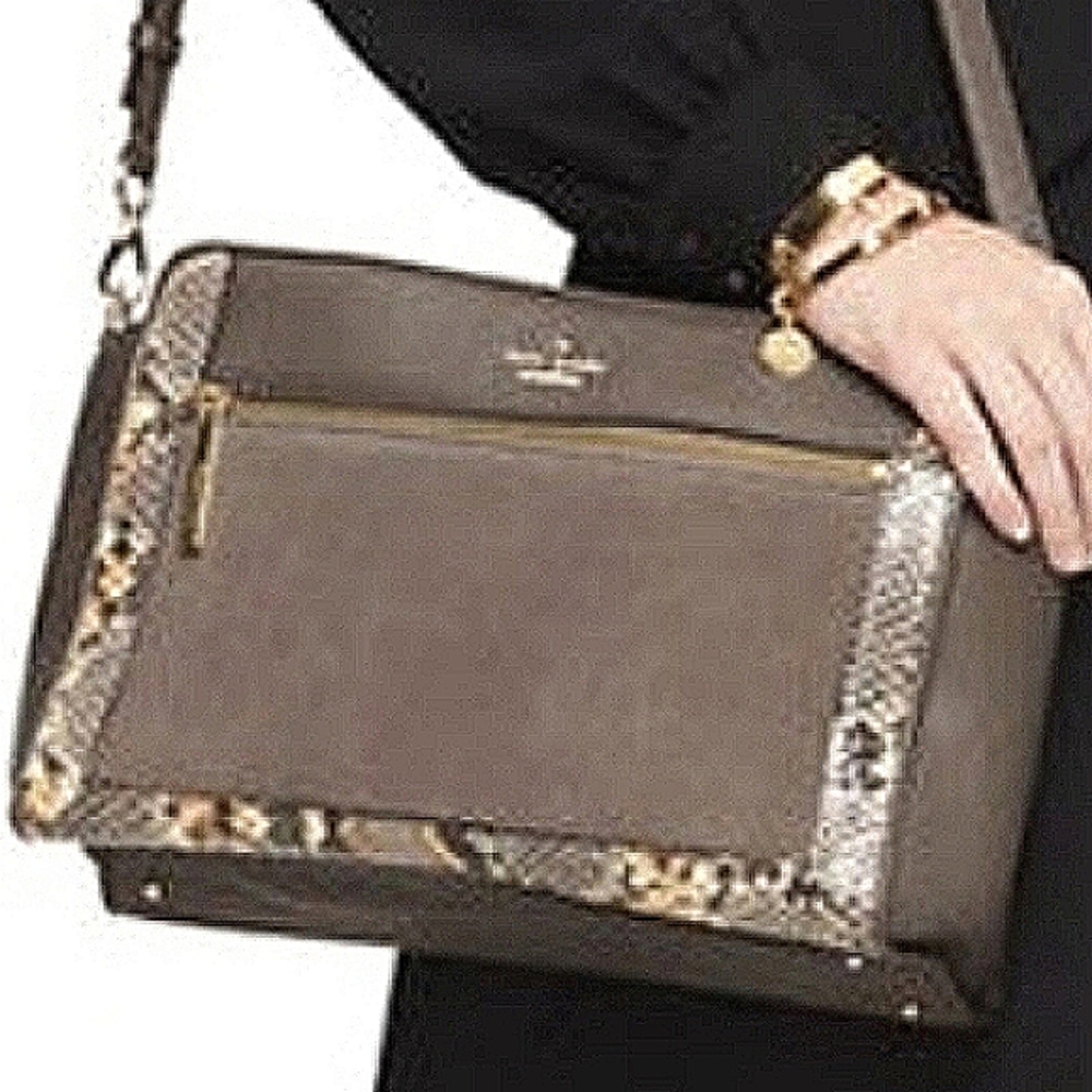 Kate Spade Python Snakeskin Suede Charm Lane Harl… - image 5